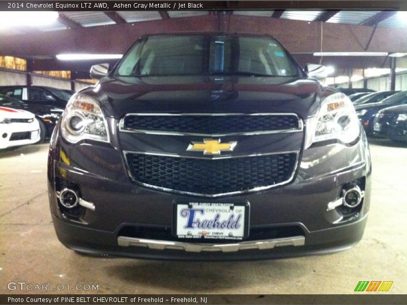 Ashen Gray Metallic / Jet Black 2014 Chevrolet Equinox LTZ AWD