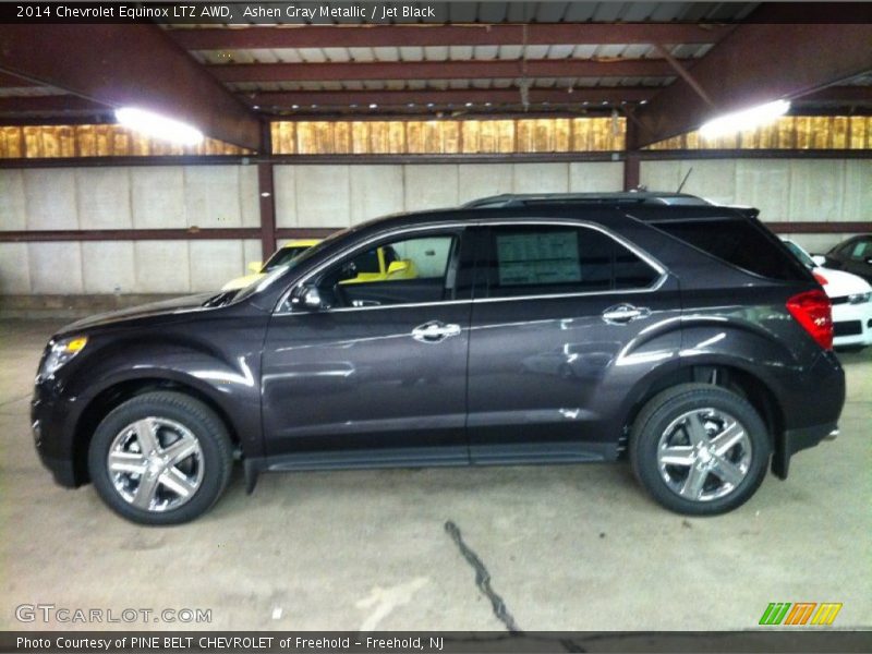 Ashen Gray Metallic / Jet Black 2014 Chevrolet Equinox LTZ AWD