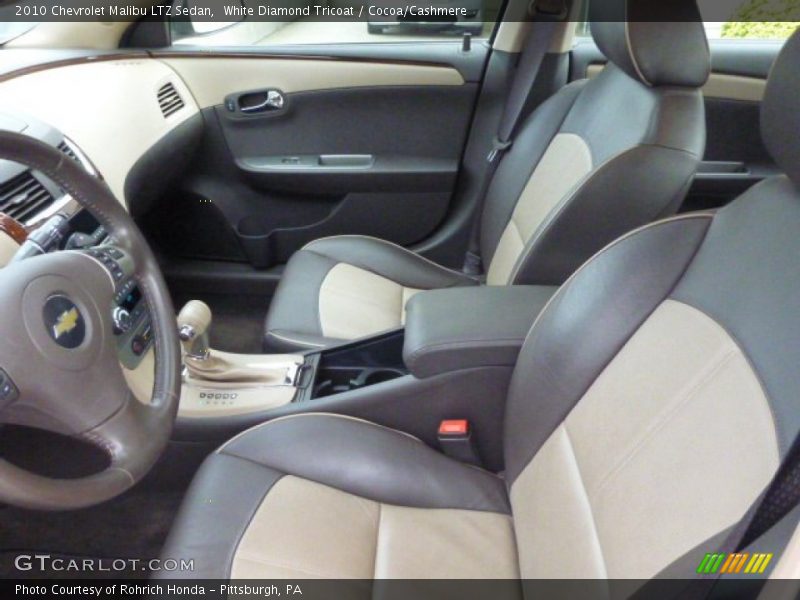 White Diamond Tricoat / Cocoa/Cashmere 2010 Chevrolet Malibu LTZ Sedan
