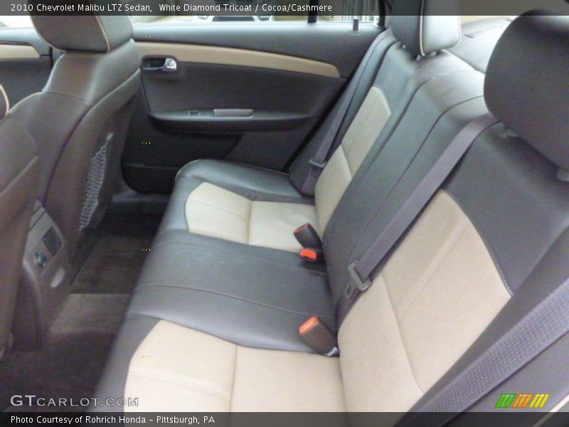 White Diamond Tricoat / Cocoa/Cashmere 2010 Chevrolet Malibu LTZ Sedan