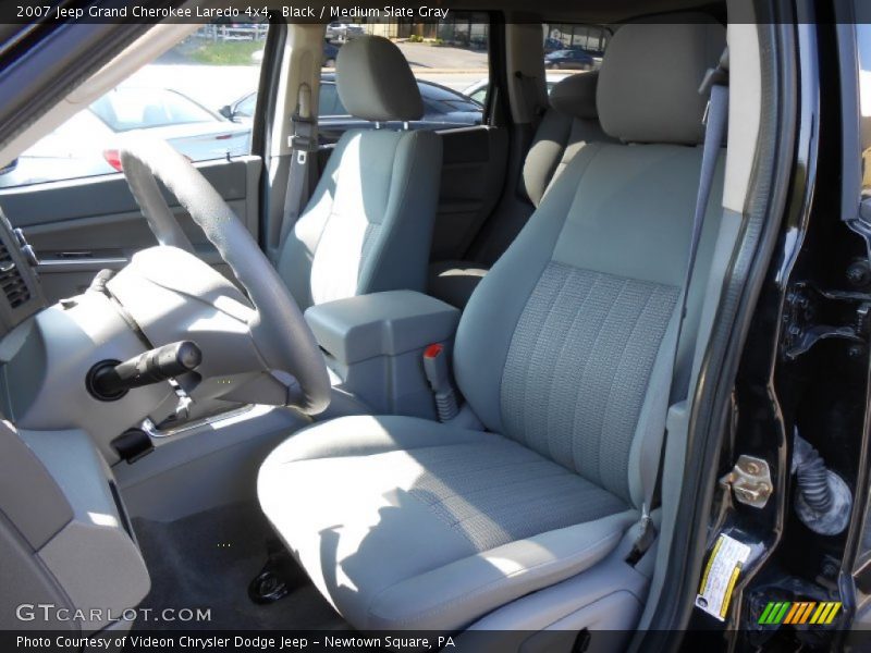 Black / Medium Slate Gray 2007 Jeep Grand Cherokee Laredo 4x4