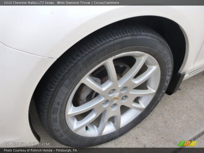 White Diamond Tricoat / Cocoa/Cashmere 2010 Chevrolet Malibu LTZ Sedan