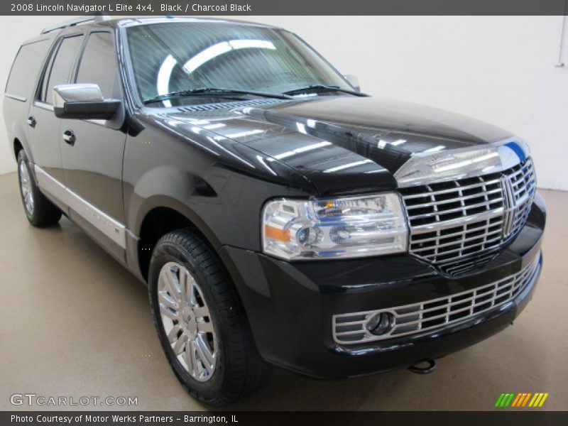 Black / Charcoal Black 2008 Lincoln Navigator L Elite 4x4