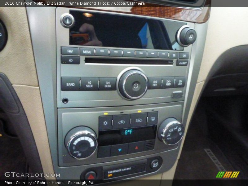 White Diamond Tricoat / Cocoa/Cashmere 2010 Chevrolet Malibu LTZ Sedan