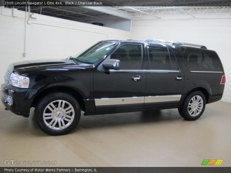 Black / Charcoal Black 2008 Lincoln Navigator L Elite 4x4