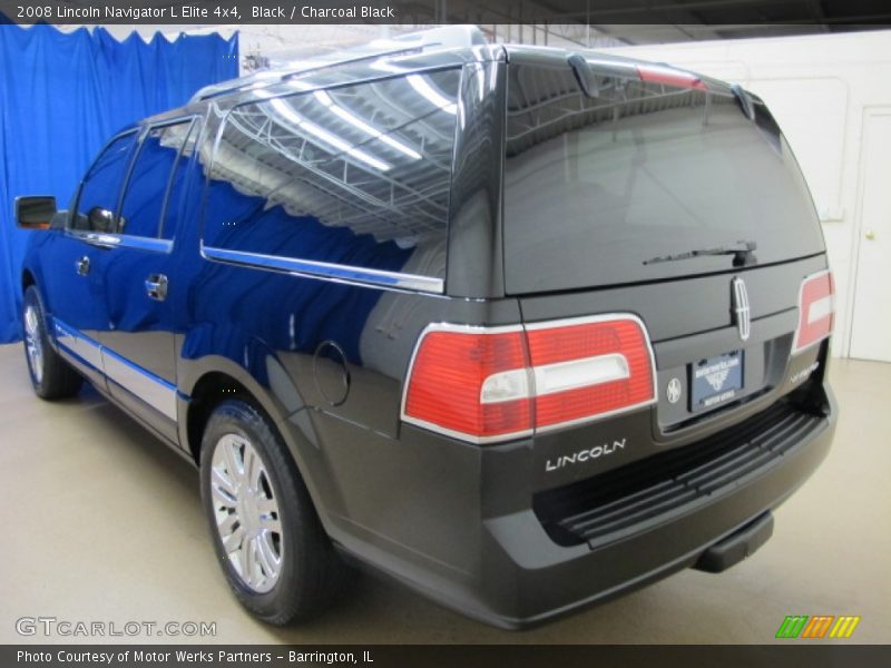 Black / Charcoal Black 2008 Lincoln Navigator L Elite 4x4