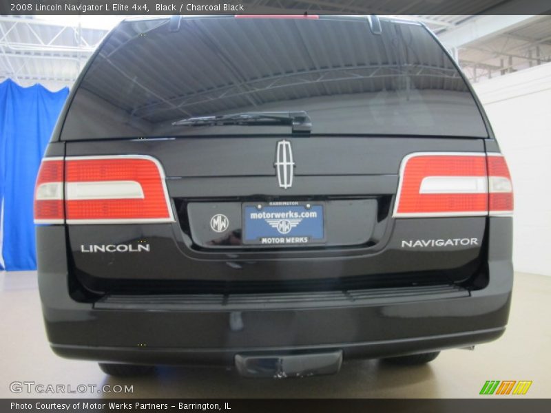Black / Charcoal Black 2008 Lincoln Navigator L Elite 4x4