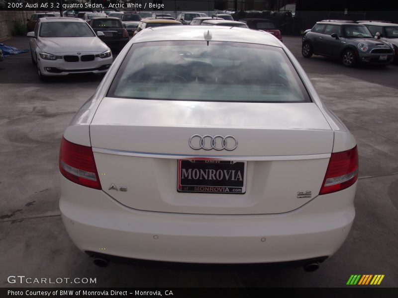 Arctic White / Beige 2005 Audi A6 3.2 quattro Sedan