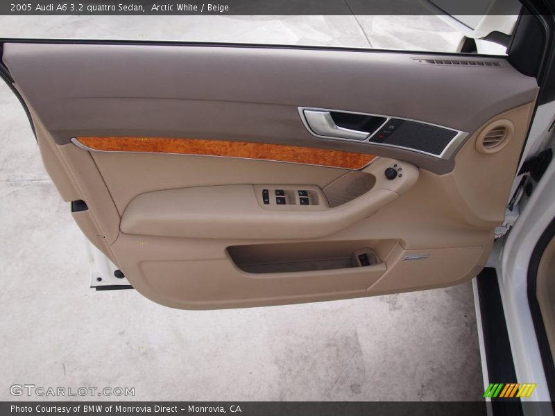 Arctic White / Beige 2005 Audi A6 3.2 quattro Sedan
