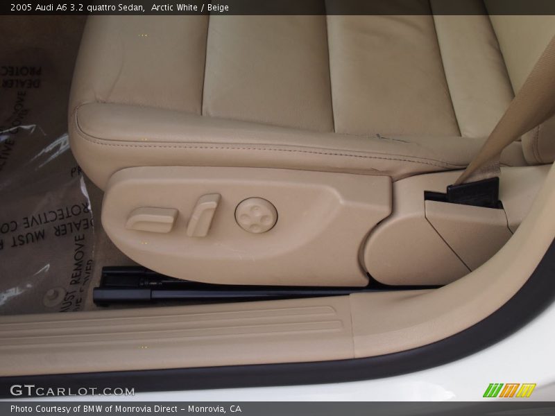 Arctic White / Beige 2005 Audi A6 3.2 quattro Sedan