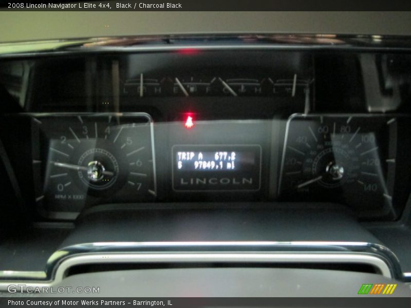 Black / Charcoal Black 2008 Lincoln Navigator L Elite 4x4