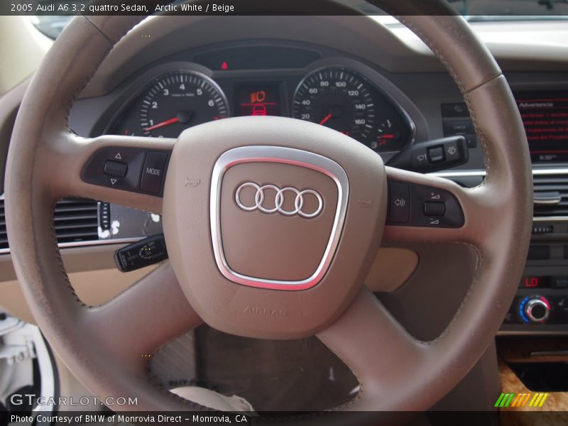Arctic White / Beige 2005 Audi A6 3.2 quattro Sedan