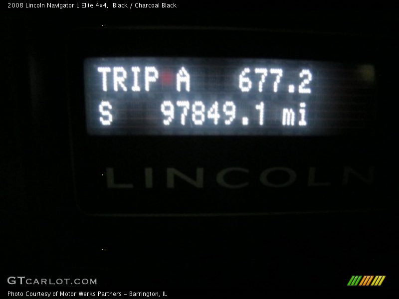 Black / Charcoal Black 2008 Lincoln Navigator L Elite 4x4