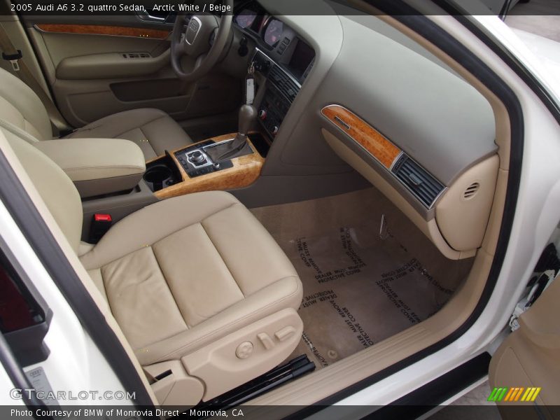 Arctic White / Beige 2005 Audi A6 3.2 quattro Sedan