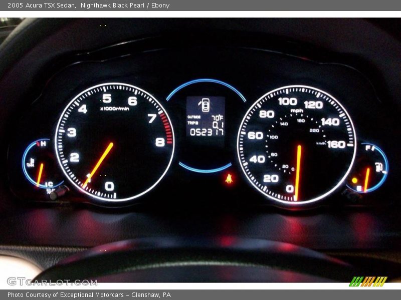 Nighthawk Black Pearl / Ebony 2005 Acura TSX Sedan