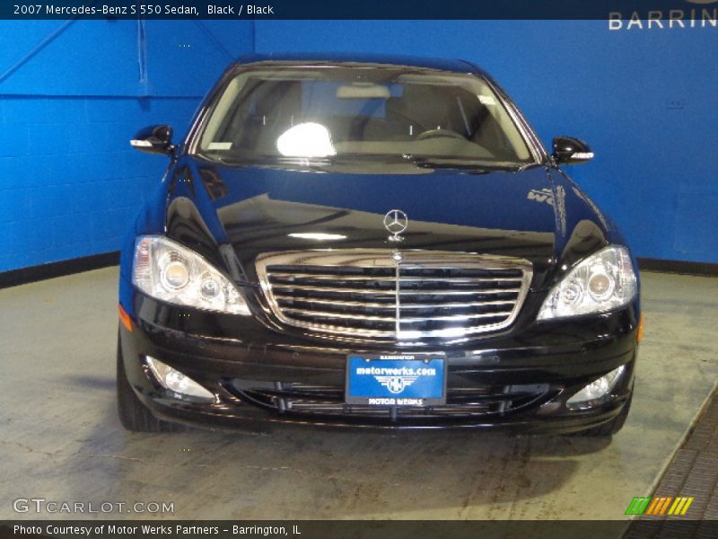 Black / Black 2007 Mercedes-Benz S 550 Sedan
