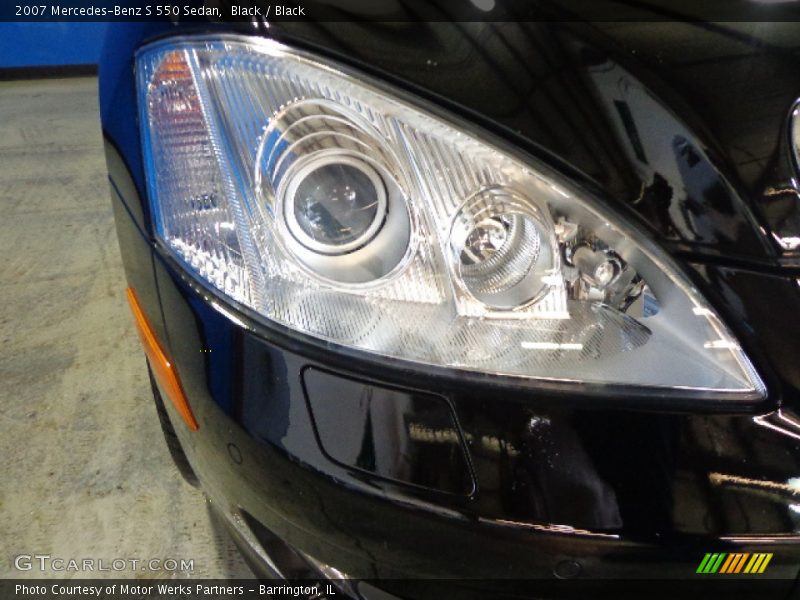 Black / Black 2007 Mercedes-Benz S 550 Sedan