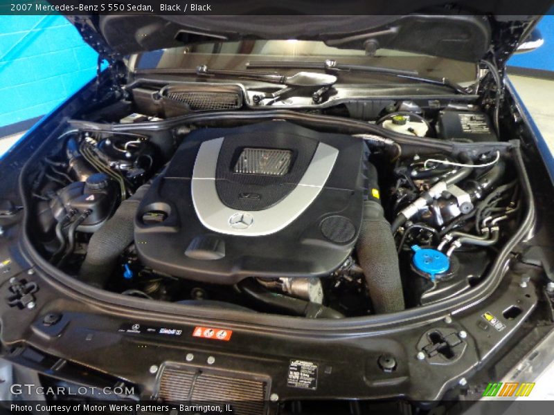 Black / Black 2007 Mercedes-Benz S 550 Sedan