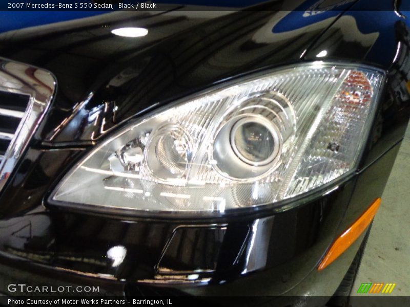 Black / Black 2007 Mercedes-Benz S 550 Sedan