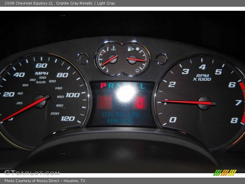 Granite Gray Metallic / Light Gray 2008 Chevrolet Equinox LS
