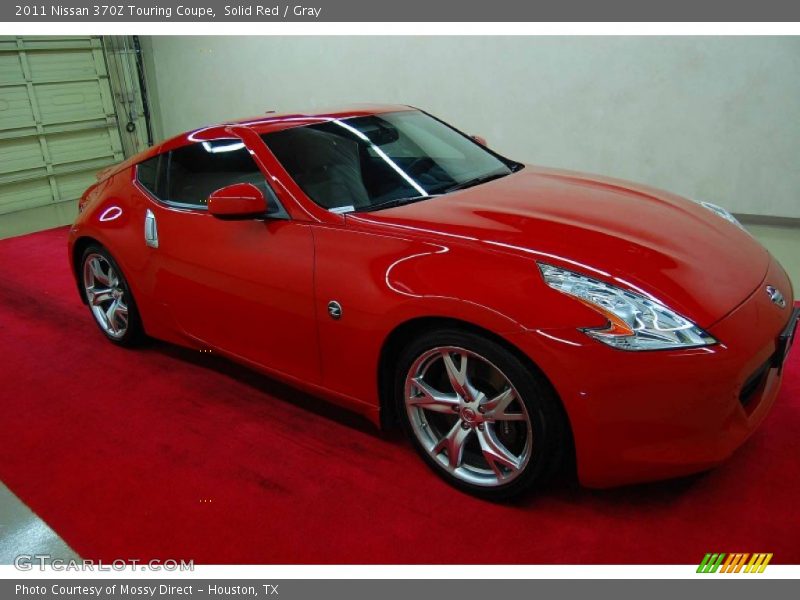 Solid Red / Gray 2011 Nissan 370Z Touring Coupe