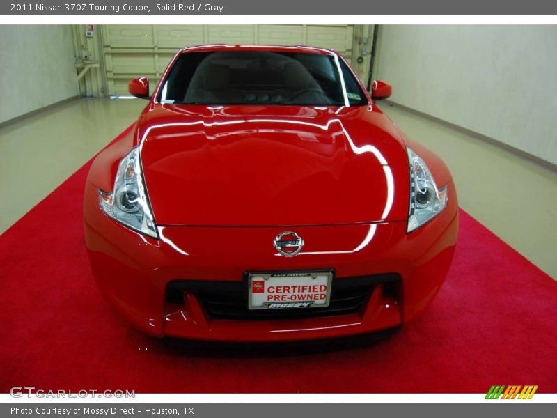 Solid Red / Gray 2011 Nissan 370Z Touring Coupe