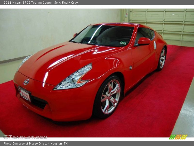 Solid Red / Gray 2011 Nissan 370Z Touring Coupe