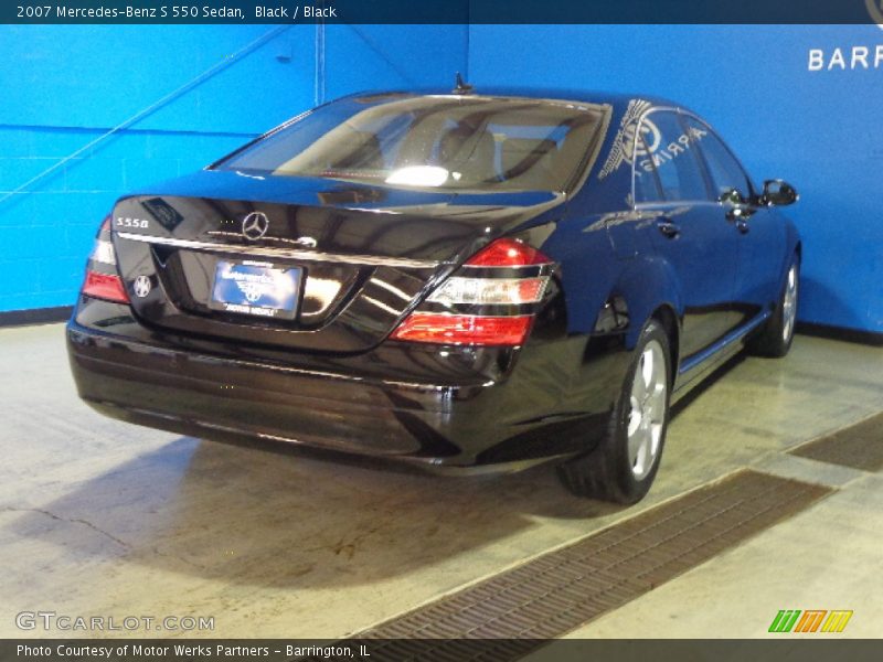 Black / Black 2007 Mercedes-Benz S 550 Sedan