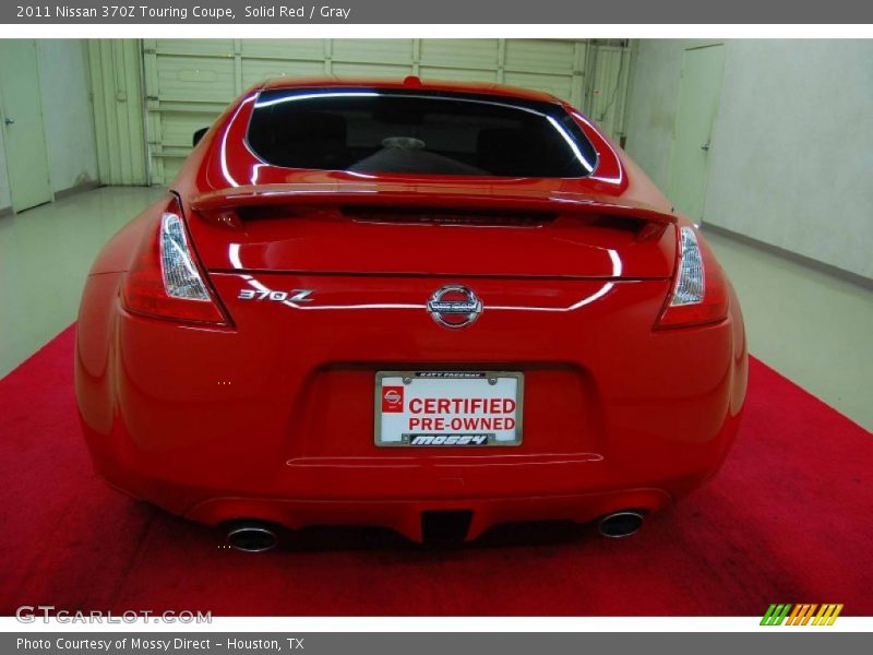 Solid Red / Gray 2011 Nissan 370Z Touring Coupe