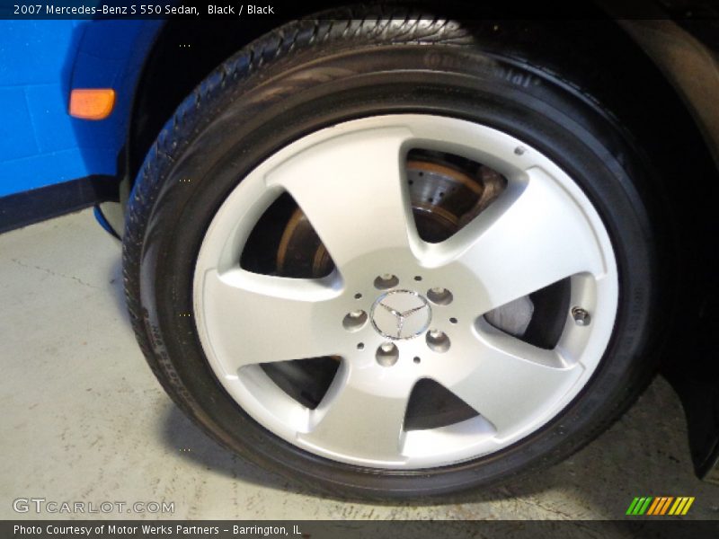 Black / Black 2007 Mercedes-Benz S 550 Sedan