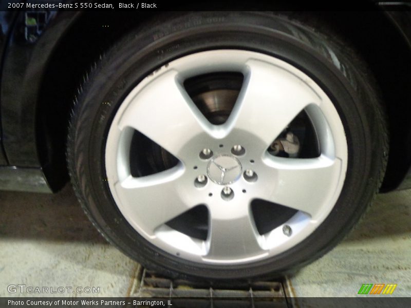Black / Black 2007 Mercedes-Benz S 550 Sedan