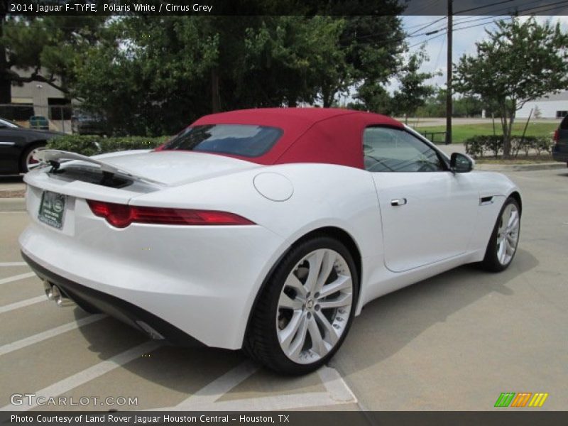 Polaris White / Cirrus Grey 2014 Jaguar F-TYPE