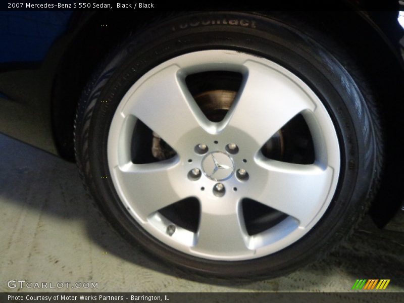Black / Black 2007 Mercedes-Benz S 550 Sedan