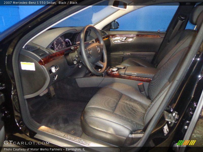 Black / Black 2007 Mercedes-Benz S 550 Sedan