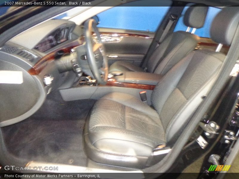 Black / Black 2007 Mercedes-Benz S 550 Sedan
