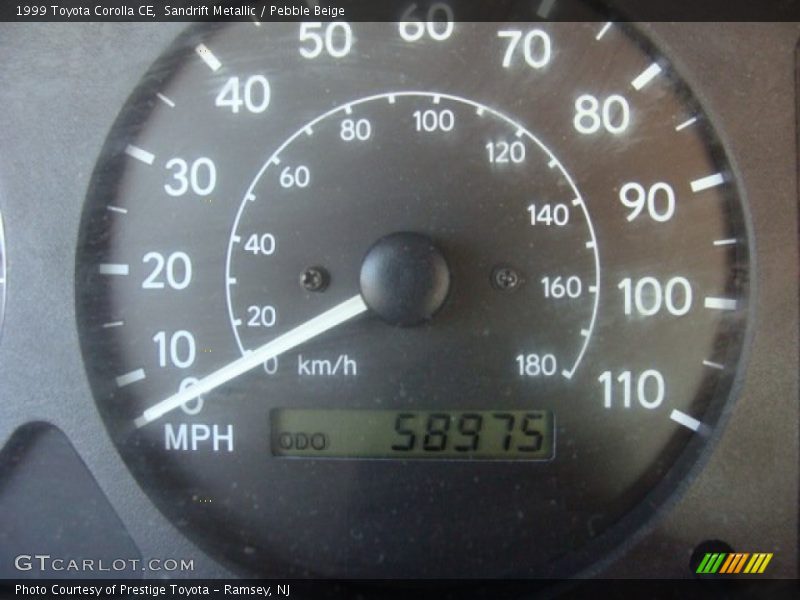 Sandrift Metallic / Pebble Beige 1999 Toyota Corolla CE