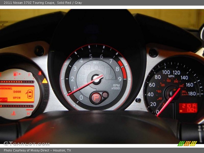 Solid Red / Gray 2011 Nissan 370Z Touring Coupe