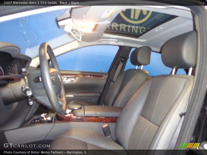 Black / Black 2007 Mercedes-Benz S 550 Sedan