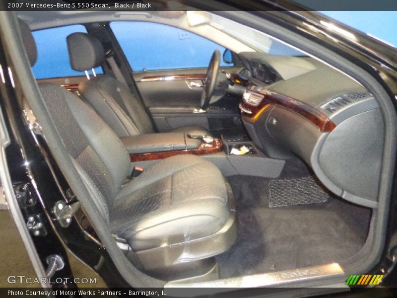 Black / Black 2007 Mercedes-Benz S 550 Sedan