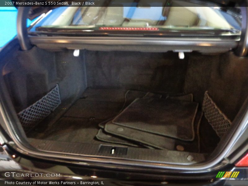 Black / Black 2007 Mercedes-Benz S 550 Sedan
