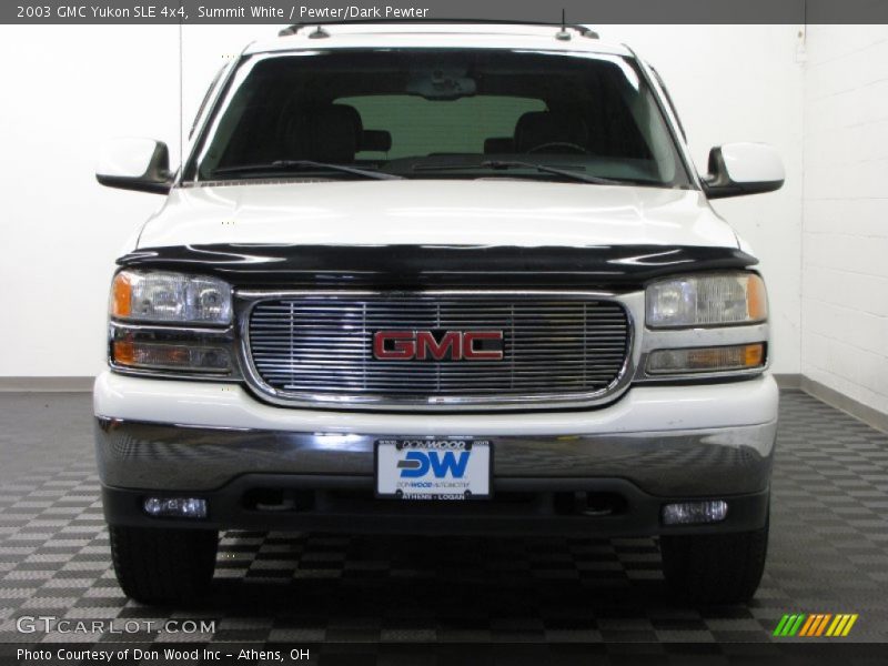 Summit White / Pewter/Dark Pewter 2003 GMC Yukon SLE 4x4