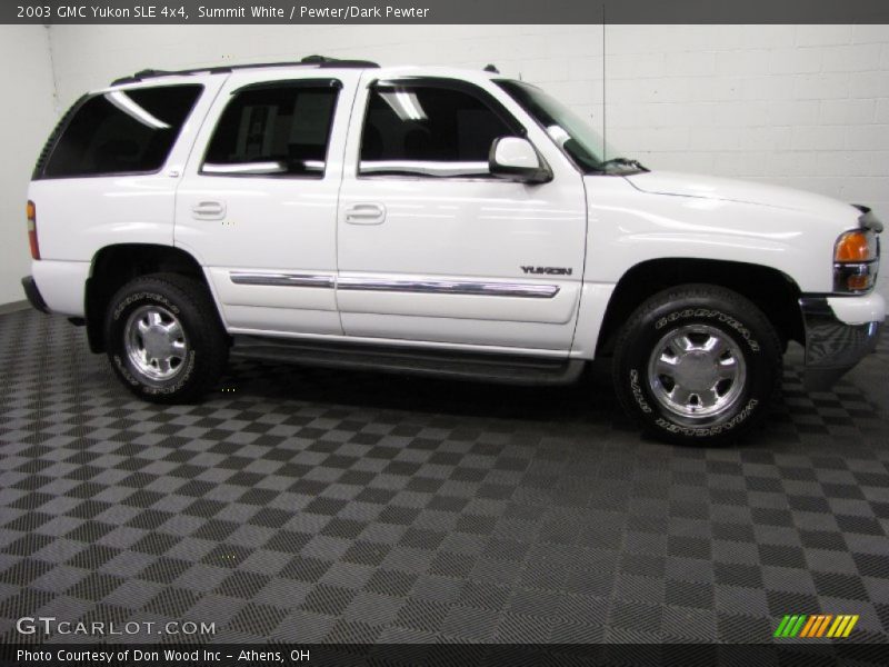 Summit White / Pewter/Dark Pewter 2003 GMC Yukon SLE 4x4