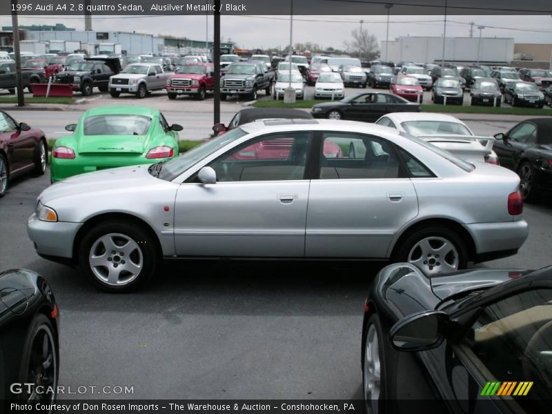 Alusilver Metallic / Black 1996 Audi A4 2.8 quattro Sedan