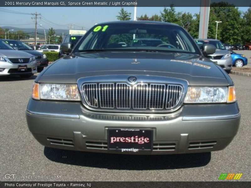 Spruce Green Metallic / Light Graphite 2001 Mercury Grand Marquis GS