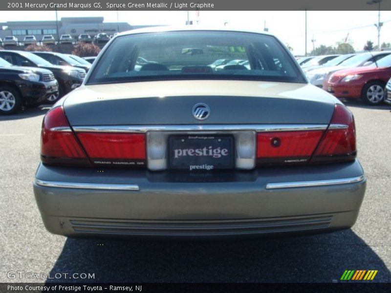 Spruce Green Metallic / Light Graphite 2001 Mercury Grand Marquis GS