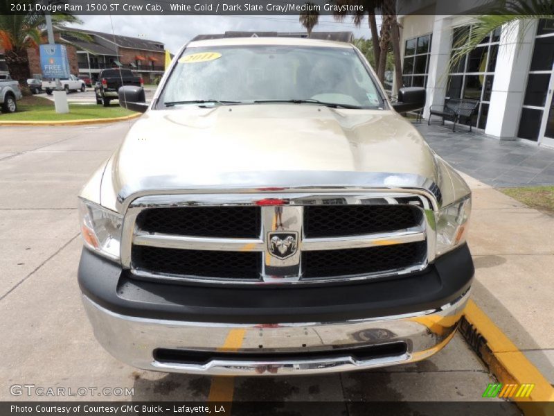 White Gold / Dark Slate Gray/Medium Graystone 2011 Dodge Ram 1500 ST Crew Cab