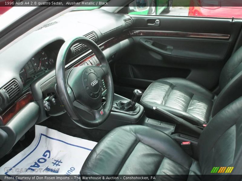 Alusilver Metallic / Black 1996 Audi A4 2.8 quattro Sedan