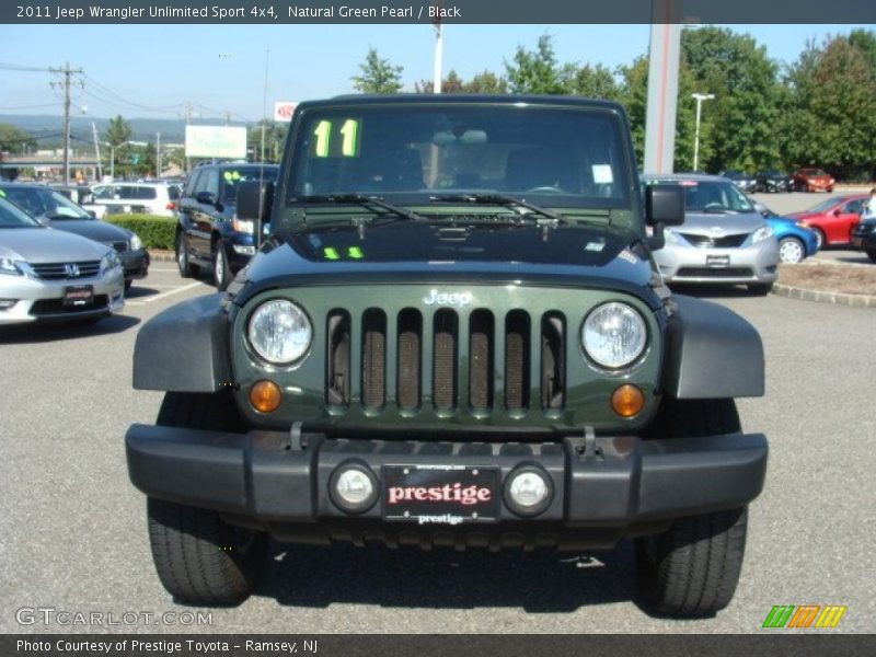 Natural Green Pearl / Black 2011 Jeep Wrangler Unlimited Sport 4x4