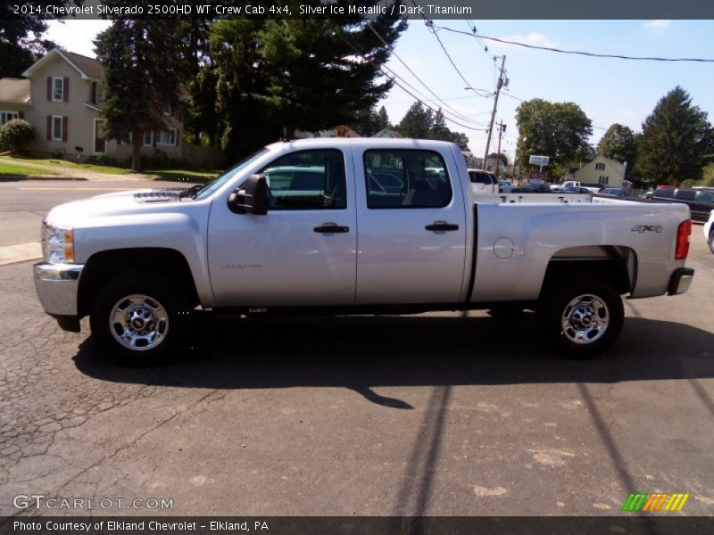 Silver Ice Metallic / Dark Titanium 2014 Chevrolet Silverado 2500HD WT Crew Cab 4x4