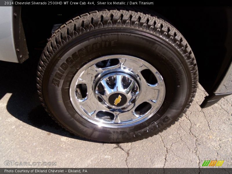 Silver Ice Metallic / Dark Titanium 2014 Chevrolet Silverado 2500HD WT Crew Cab 4x4